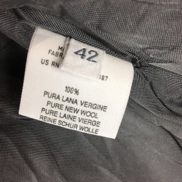 United Colors of Benetton Women's Wool Blazer Size 42 (6) Classic Style - Picture 4 of 6